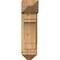 Ekena Millwork Merced Arts and Crafts Rough Sawn Bracket w/ Offset Brace, Western Red Cedar, 8"W x 18"D x 30"H BKT0806X18X30MRC03RWR - alternate 4